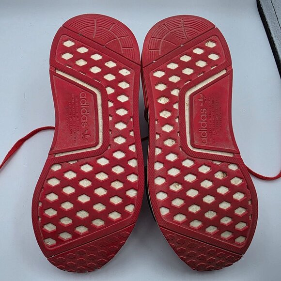 Adidas NMD_R1 J Mini Trefoils Kids Size 6 Red Athletic Shoes Walking Running Sch - Picture 8 of 13